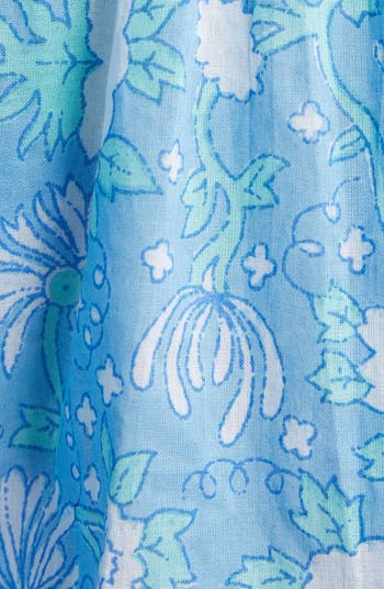 Tully Floral Pleated Cotton Midi Sundress