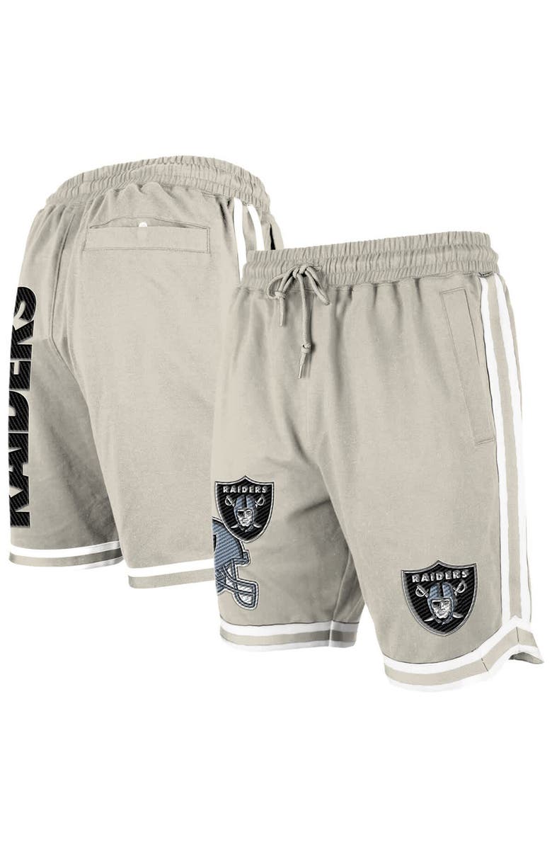 New Era Men's New Era Light Beige Las Vegas Raiders Stone Multi Patch Shorts, Main, color, Light Beige