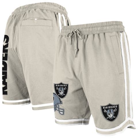 Men's New Era Light Beige Las Vegas Raiders Stone Multi Patch Shorts