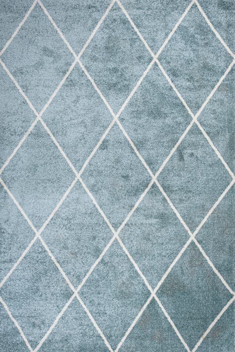Cole Minimalist Diamond Trellis Area Rug