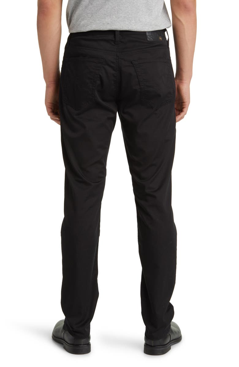 AG Everett Commuter Performance Slim Straight Pants, Alternate, color, True Black