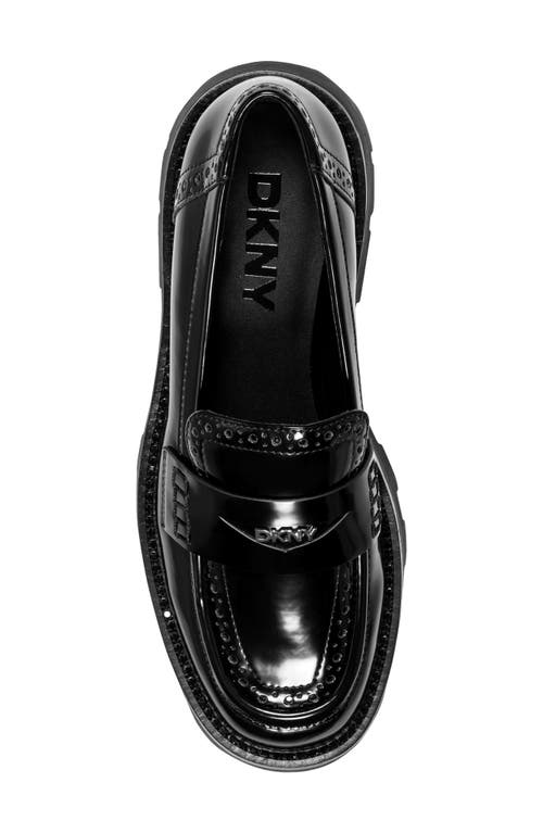 Dkny Sahana Platform Penny Loafer In Black