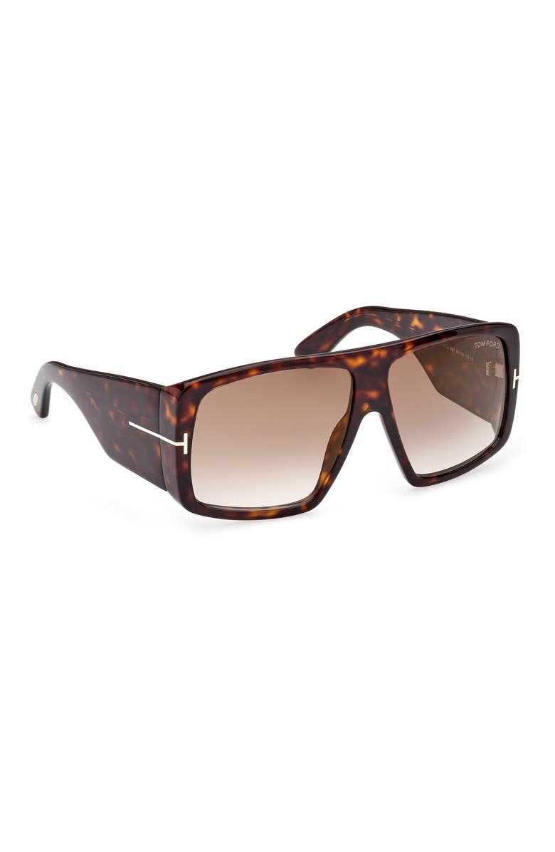 TOM FORD Raven 60mm Square Sunglasses, Alternate, color, 