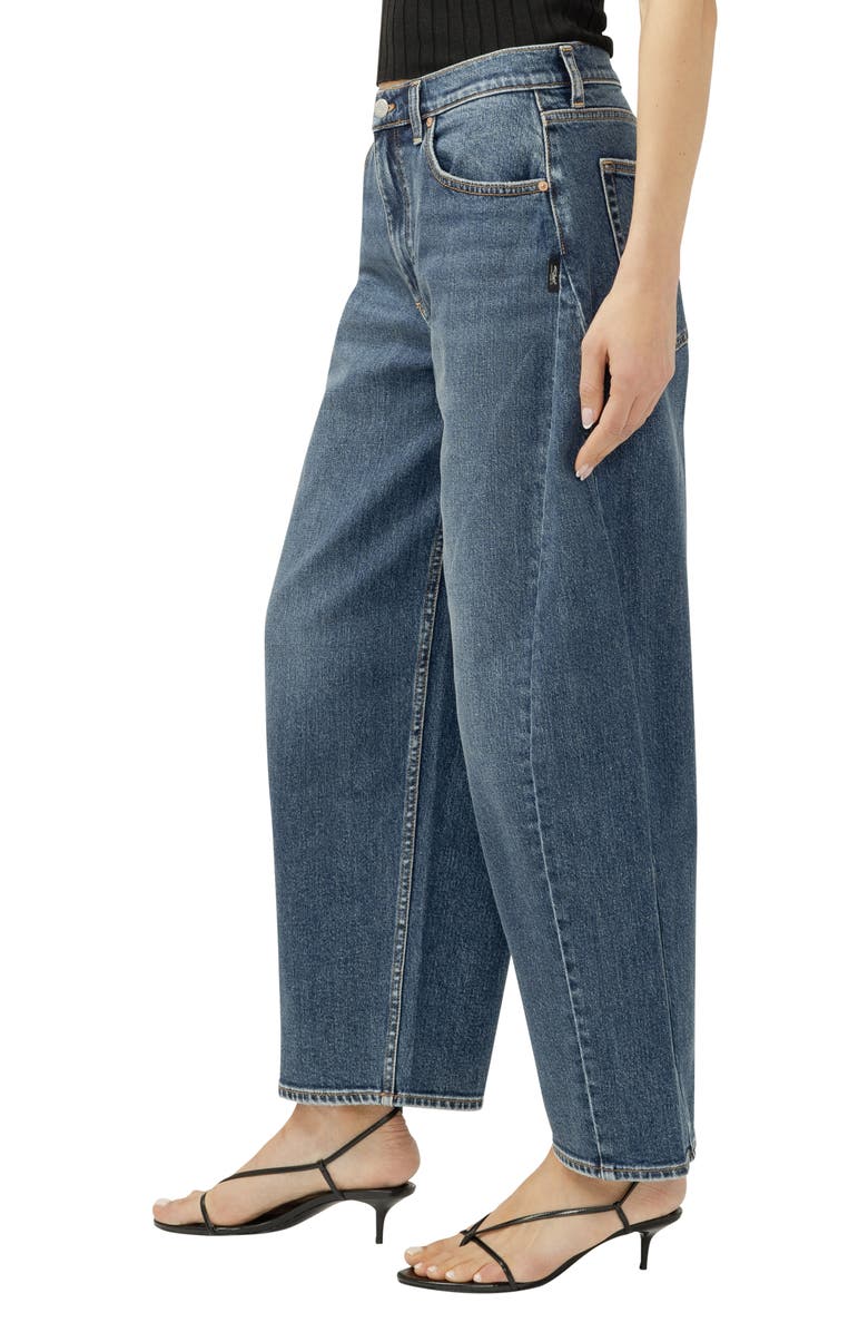Silver Jeans Co. Horseshoe High Waist Ankle Barrel Jeans, Alternate, color,
