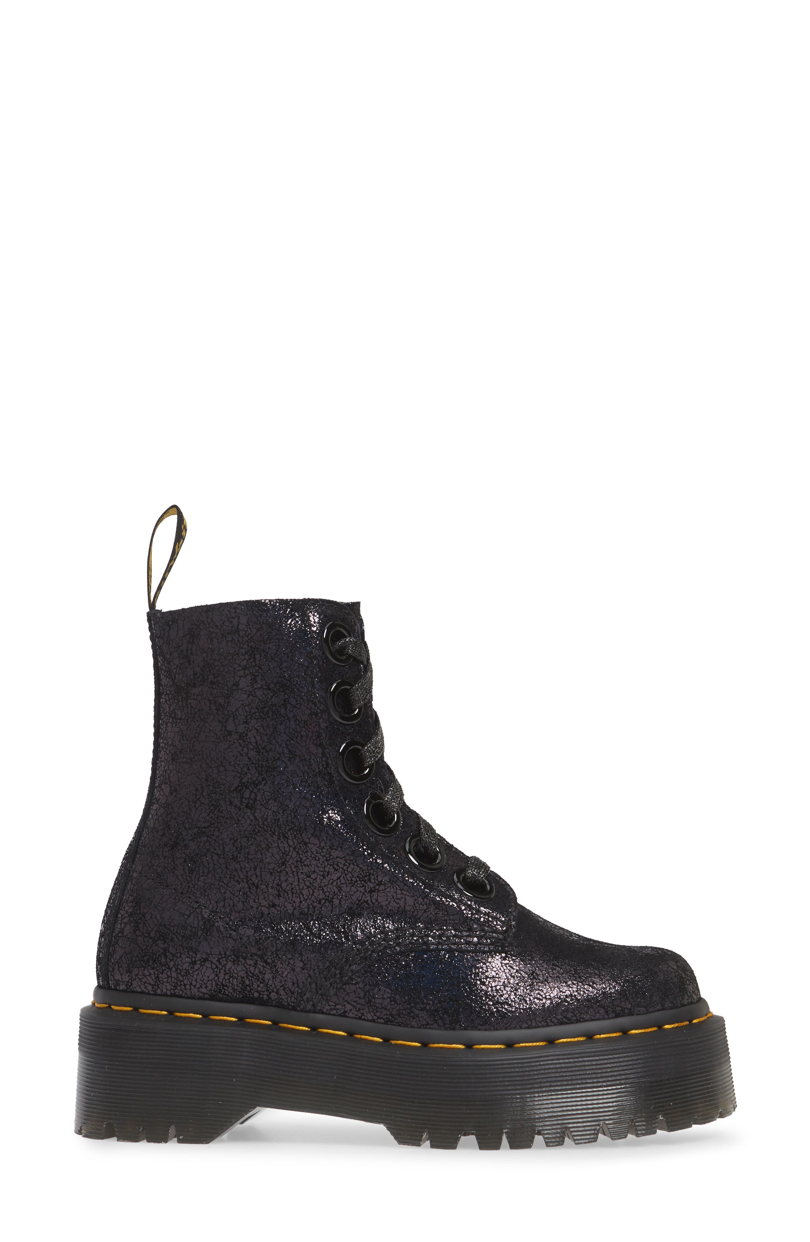 Dr. Martens Molly Crackle Boot, Alternate, color, 