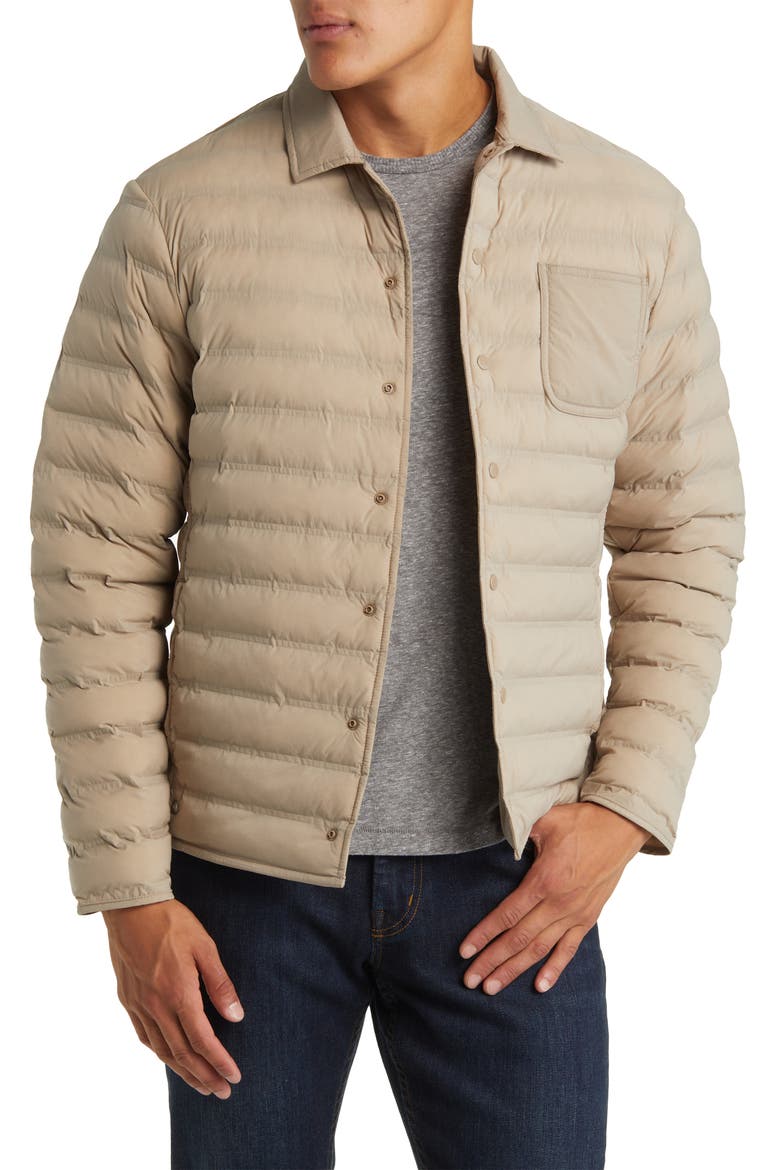 Apex Quilted Snap-Up Jacket, Main, color, JUTE