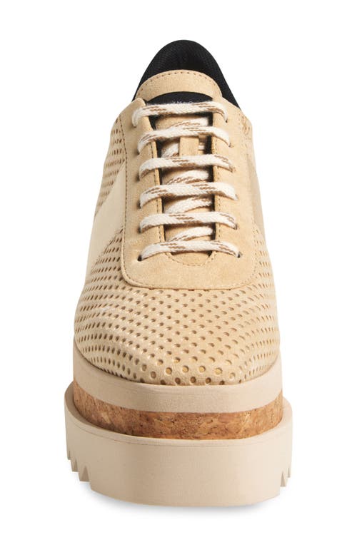 Shop Stella Mccartney Sneak-elyse Platform Wedge Sneaker In Dust