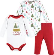 Hudson Baby Cotton Bodysuit and Pant Set