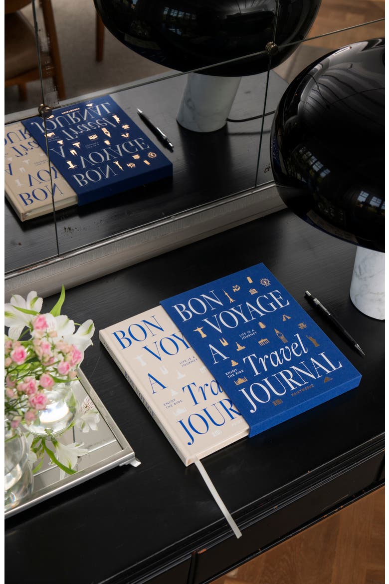 Bon Voyage Travel Journal, Alternate, color, BLUE