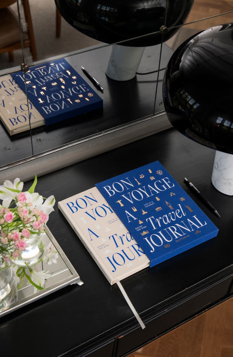 PRINTWORKS Bon Voyage Travel Journal, Alternate, color, Blue