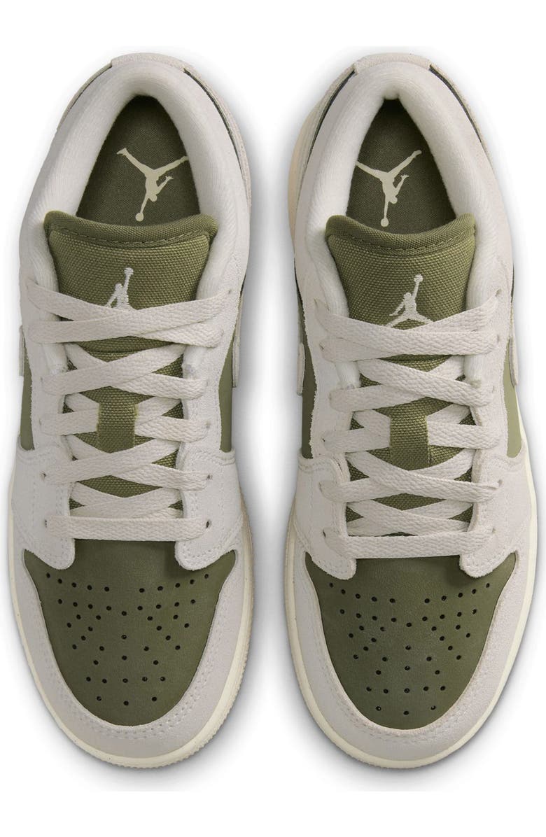 Nike Air Jordan 1 Low Sneaker, Alternate, color, 201 Mdoliv/Ltowbr