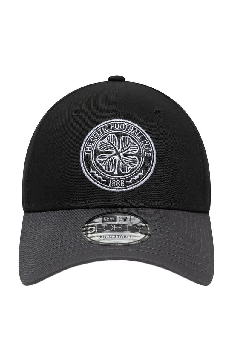 New Era Men's New Era  Black/Gray Celtic Contract 9FORTY Adjustable Hat, Alternate, color, 