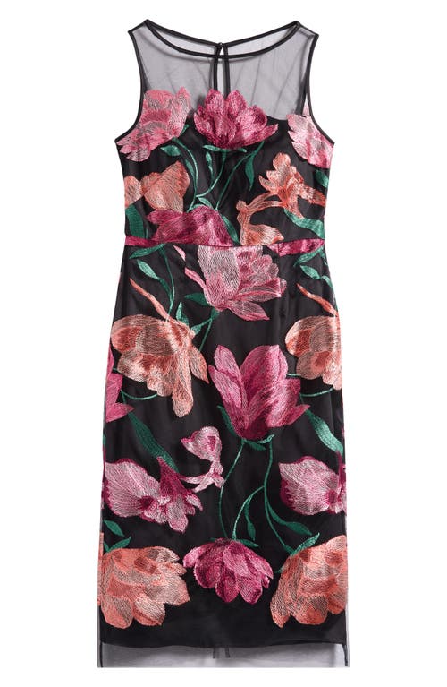 Eliza J Floral Embroidered Cocktail Dress In Multi