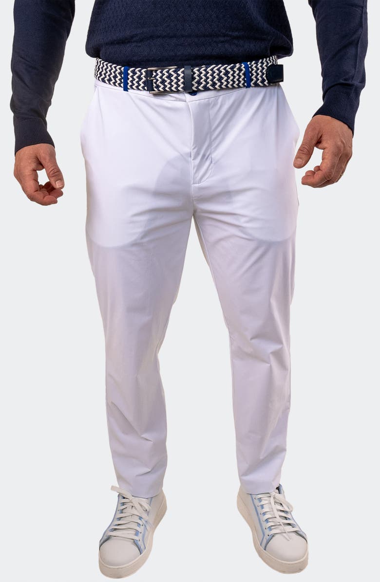 Maceoo Slim Fit Pants, Main, color, White