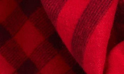 Burberry Bias Check Cashmere Scarf In Red