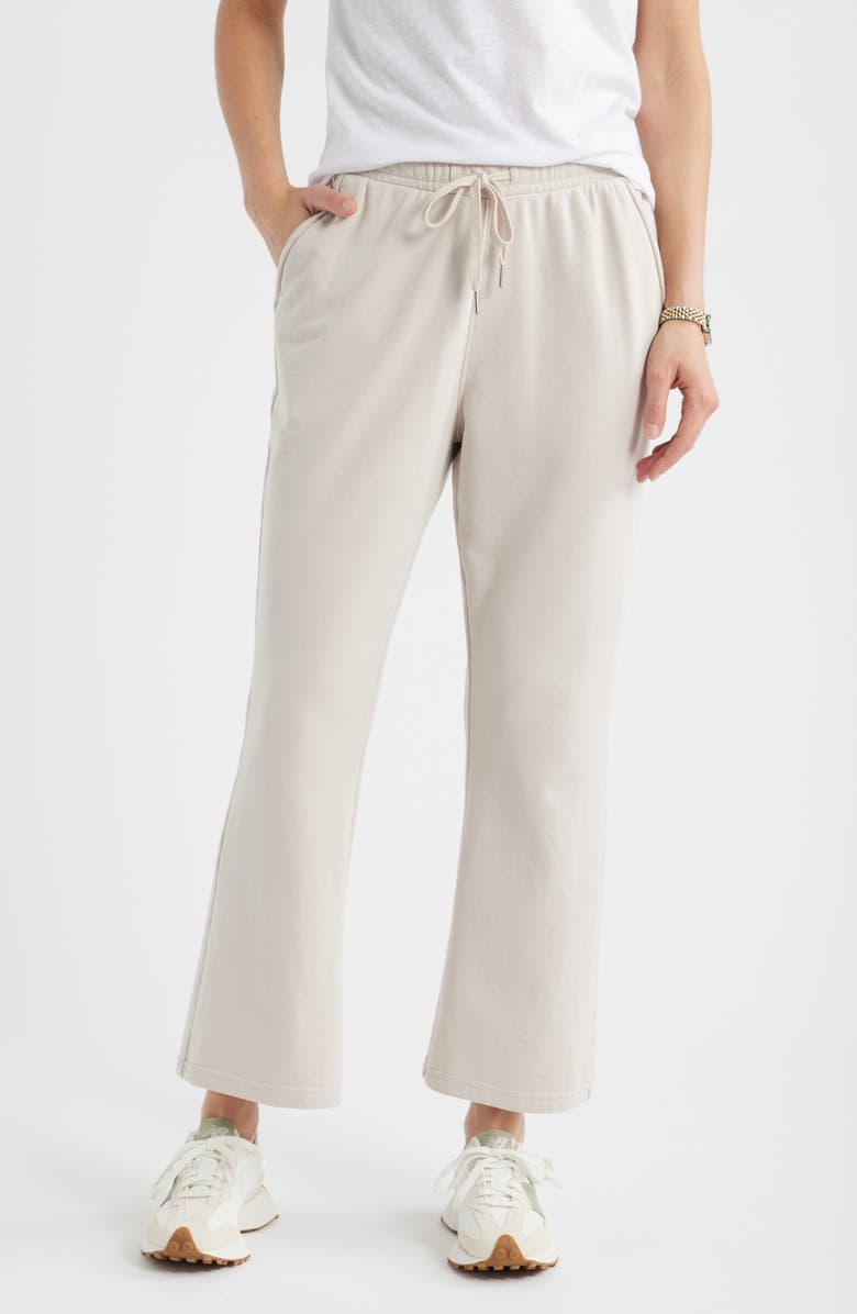 Caslon<sup>®</sup> Drawstring Terry Pants, Main, color, Beige Morn