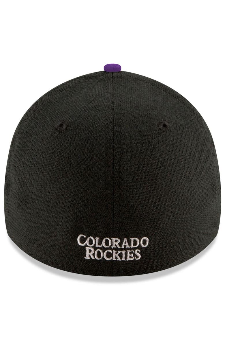 New Era Men's New Era Black Colorado Rockies Game Team Classic 39THIRTY Flex Hat, Alternate, color, Black