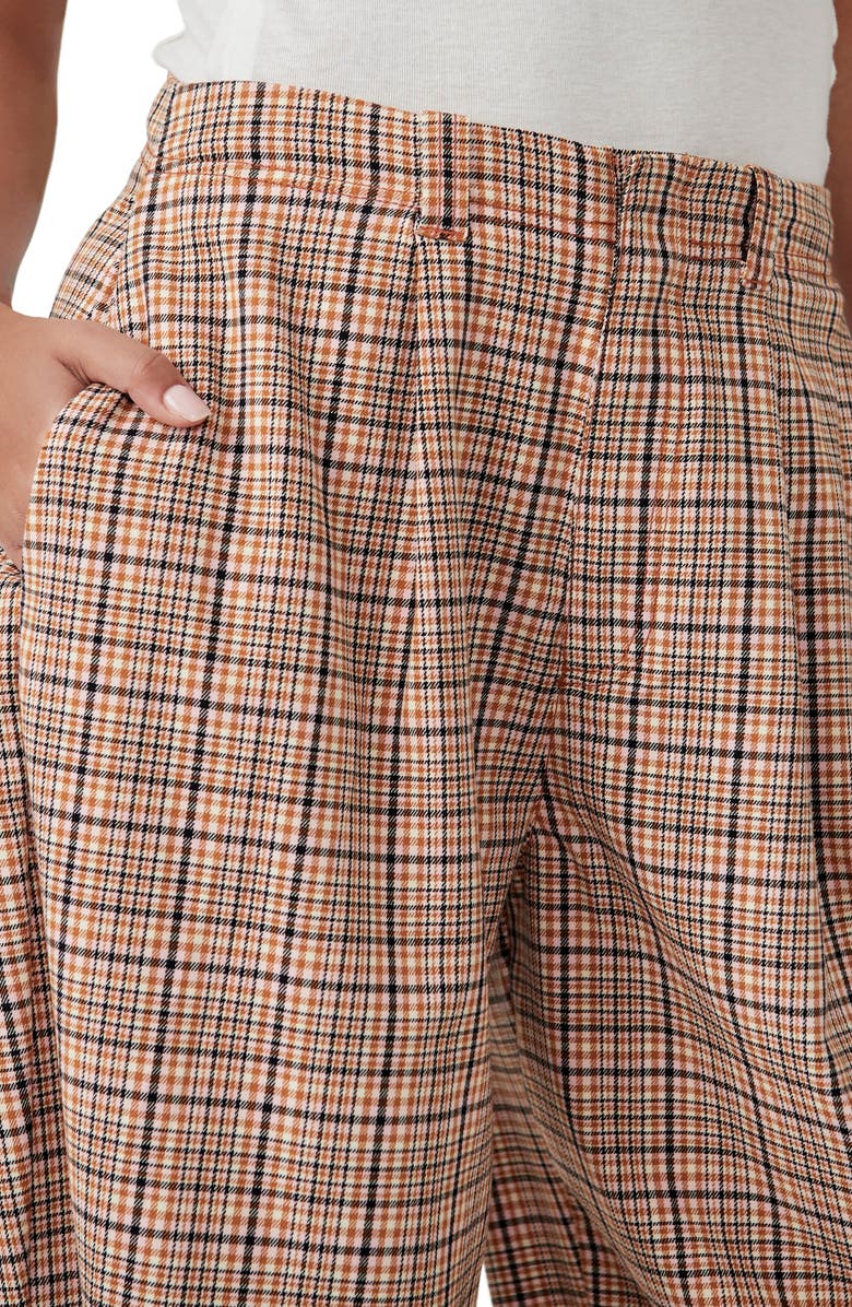 Free People Turning Point Print Trousers, Alternate, color, 