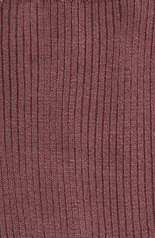 Nordstrom Rib Crew Socks In Purple Taupe