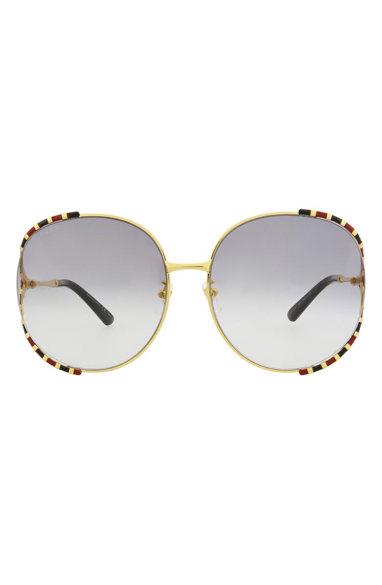 Gucci 64mm Oversize Novelty Sunglasses, Main, color, 