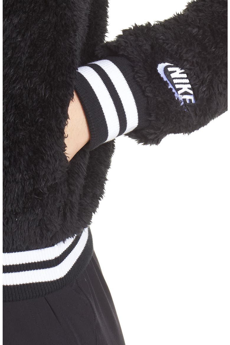 Sportswear Women's Bomber Jacket, Alternate, color, BLACK/ SAIL/ WHITE