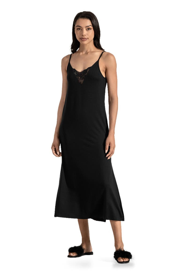 Diletta Women's Nightdress, Main, color, Black