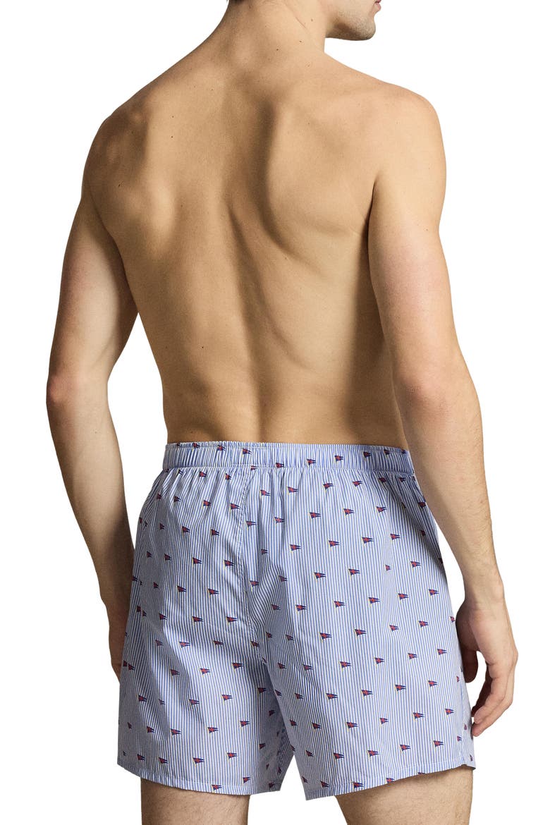 Woven Cotton Boxers, Alternate, color, PENNANT FLAG STRIPE