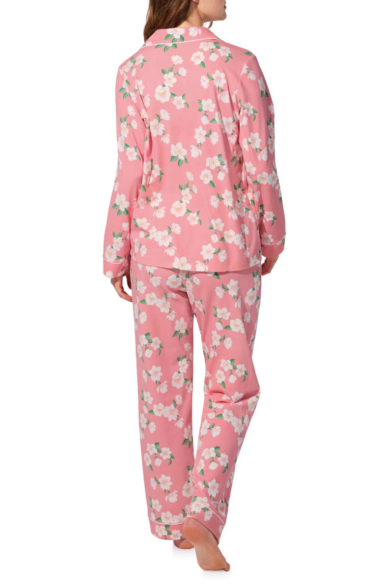 BedHead Pajamas Print Jersey Pajamas, Alternate, color, Pink Magnolias
