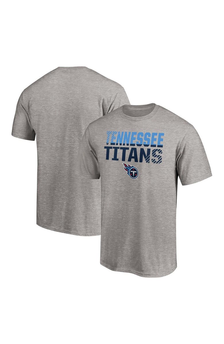 FANATICS Men's Fanatics Branded Heathered Gray Tennessee Titans Big & Tall Fade Out Team T-Shirt, Alternate, color, 