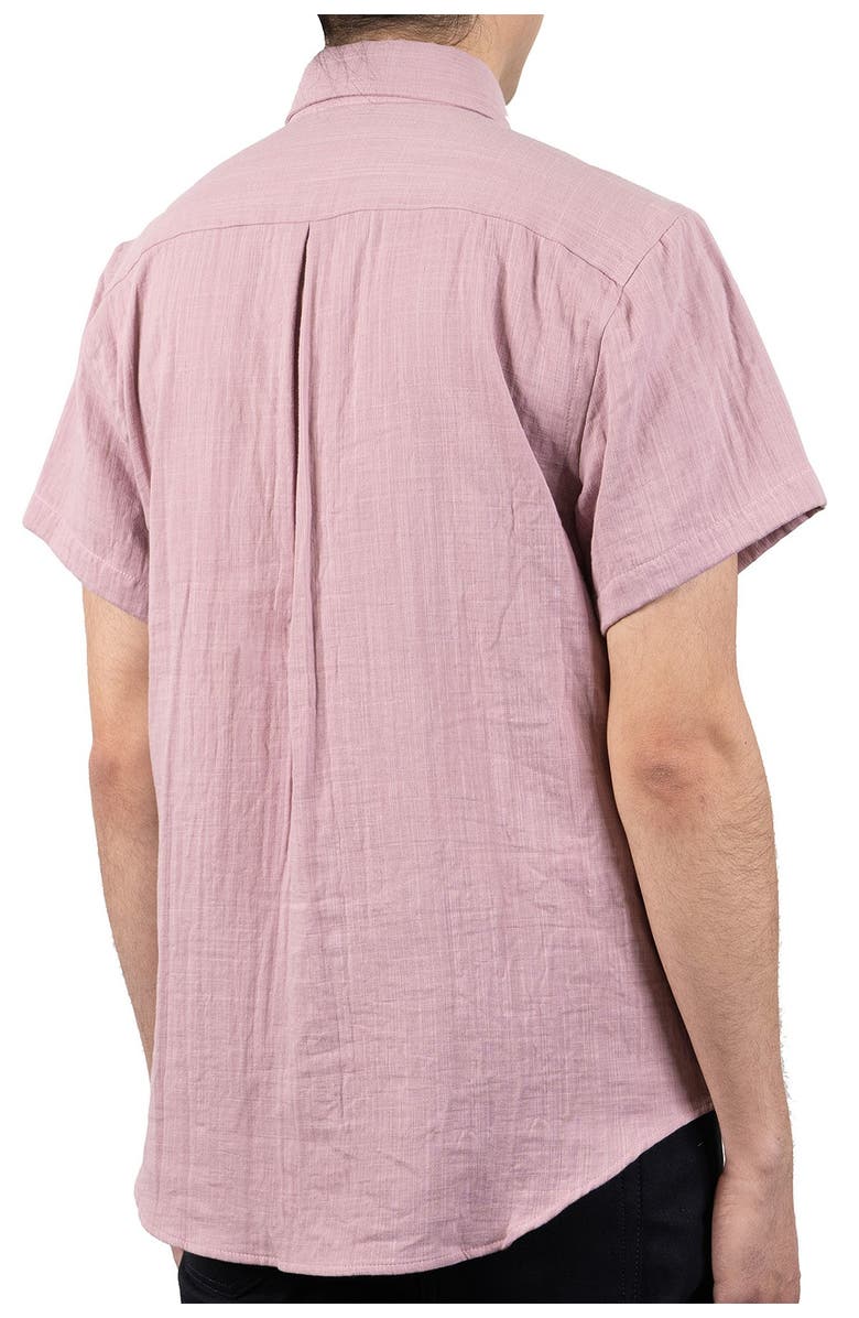 Naked & Famous Denim Double Weave Short Sleeve Shirt, Alternate, color,