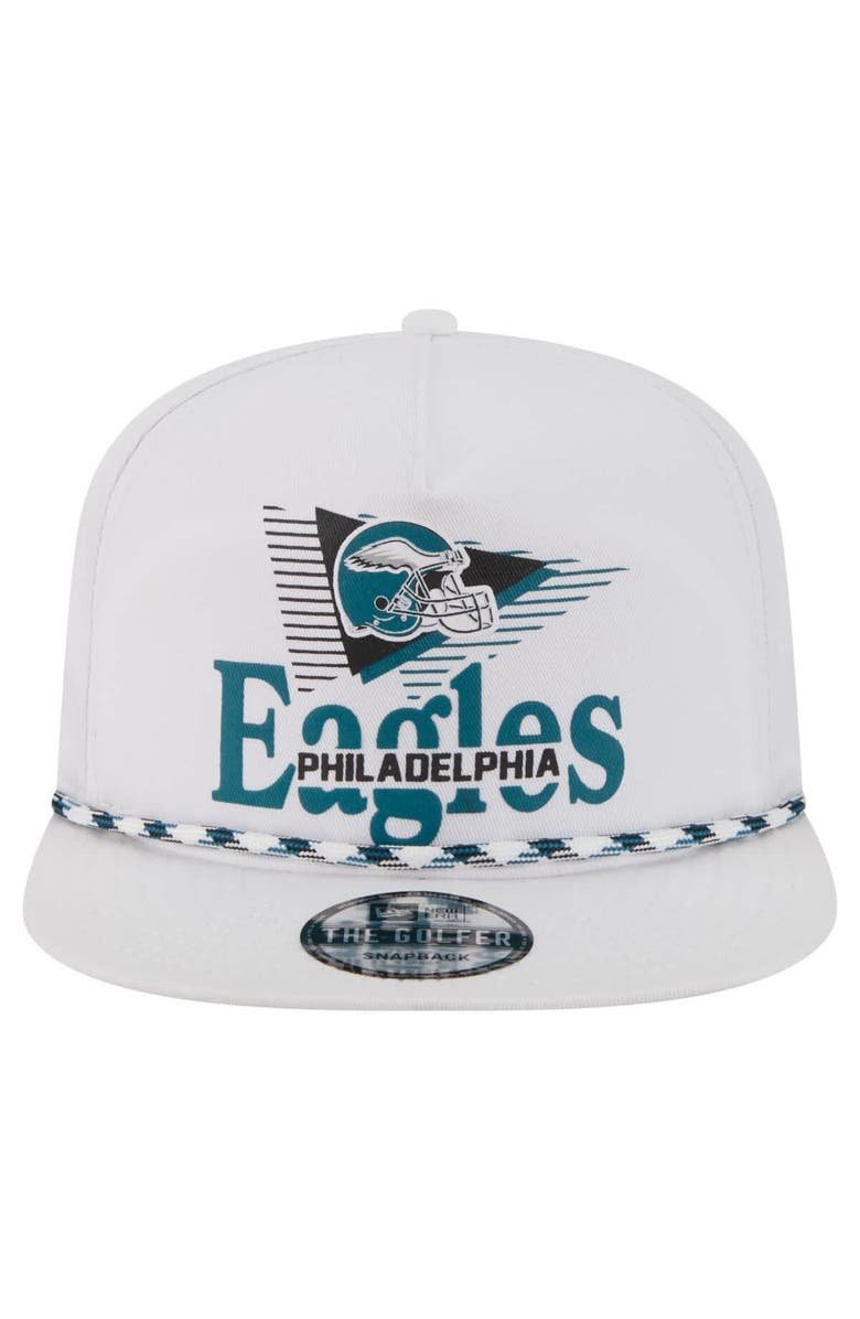 New Era Men's New Era White Philadelphia Eagles Collide Golfer Snapback Hat, Alternate, color, White