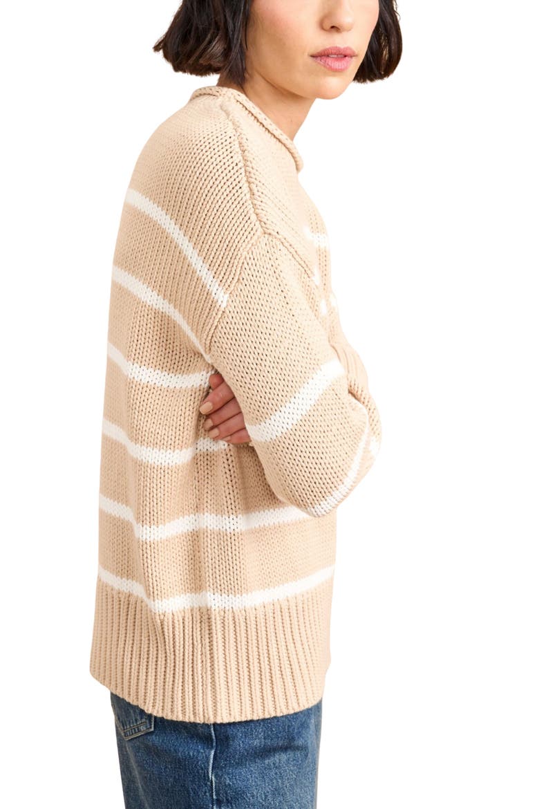 Marina Sweater, Alternate, color, Camel/Cream