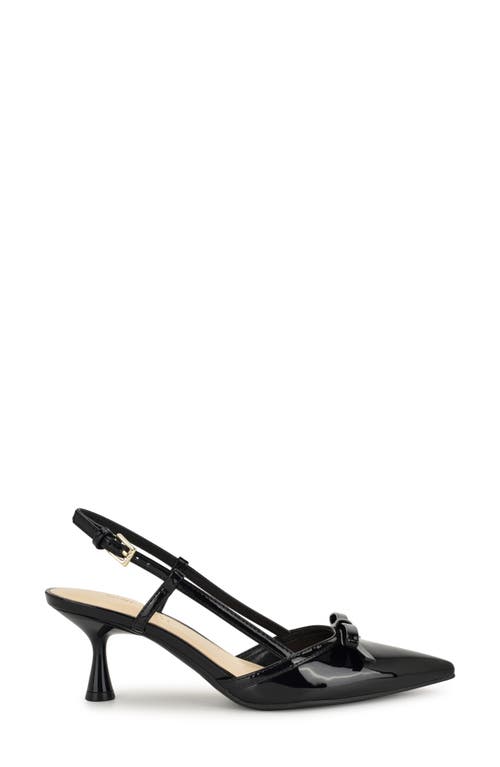 Nine West Reissa Slingback Pointed Toe Pump In Black