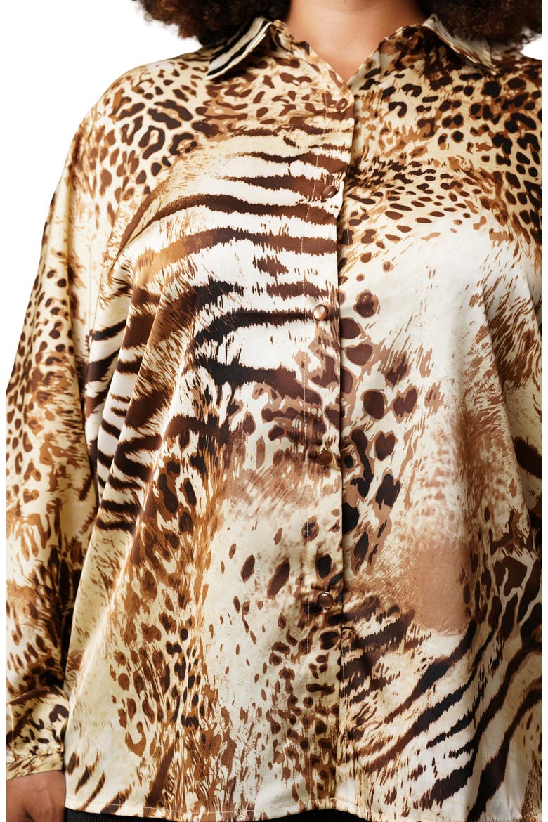 Floral Button-Up Shirt, Alternate, color, AMARA