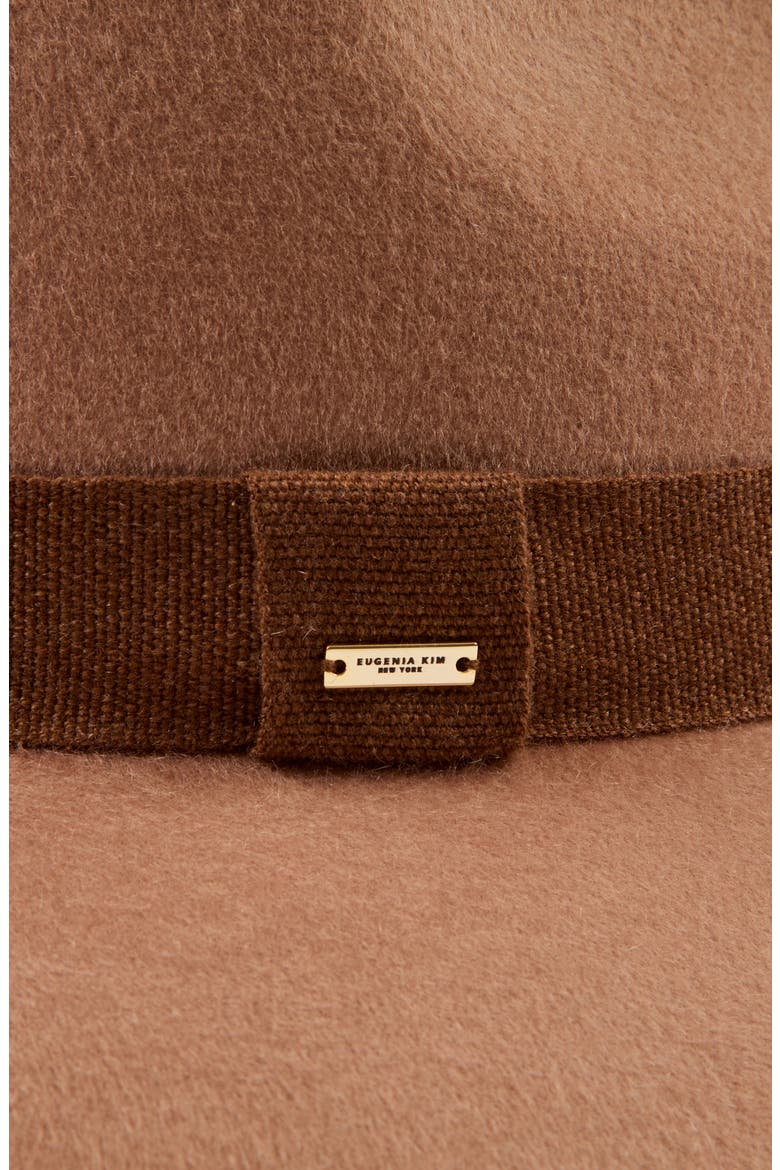Emmanuelle Wool Felt Fedora, Alternate, color, CAMEL