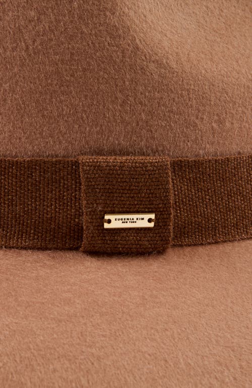 Eugenia Kim Emmanuelle Wool Felt Fedora In Brown