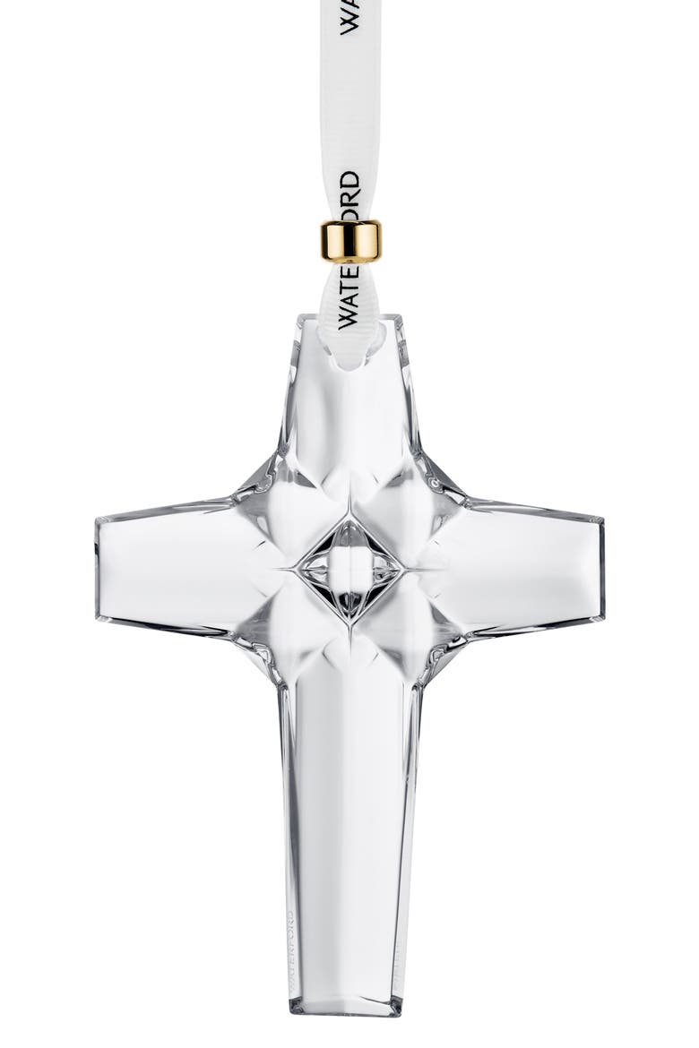 2025 Annual Cross Crystal Ornament, Alternate, color, NO COLOR
