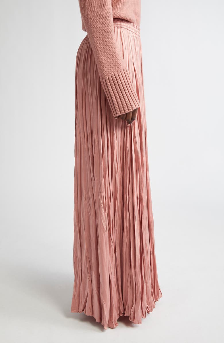 Michael Kors Collection Jamison Crushed Charmeuse Skirt, Alternate, color, Rosette