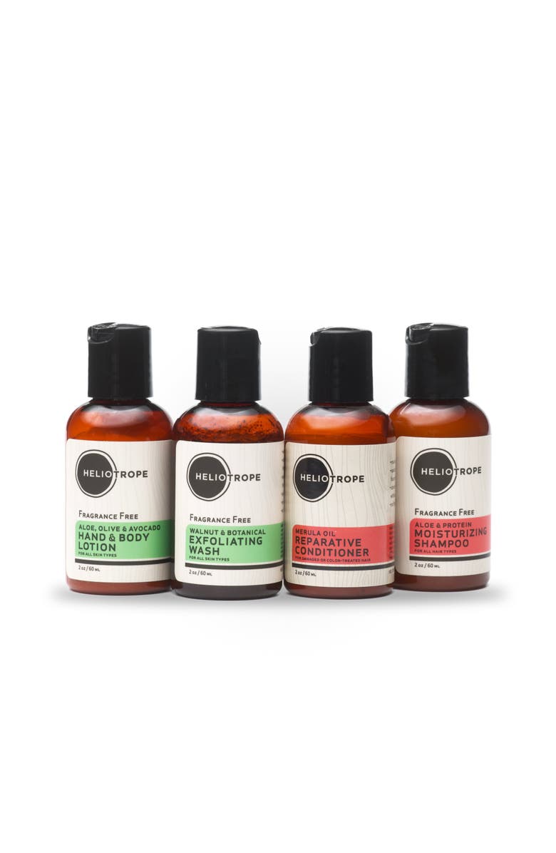 Heliotrope SF Body Care Travel Sampler, Main, color, NO COLOR