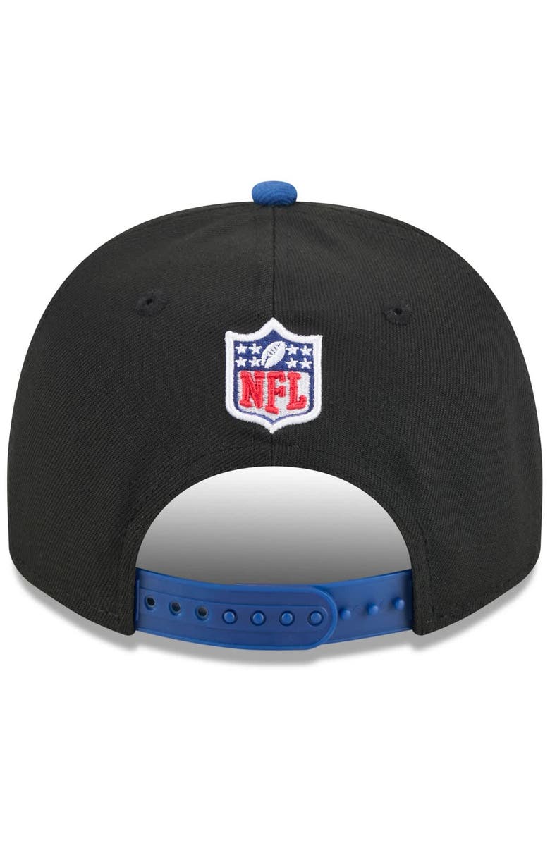 New Era Men's New Era  Black/Royal Indianapolis Colts 2025 NFL Draft A-Frame 9FIFTY Snapback Hat, Alternate, color, 