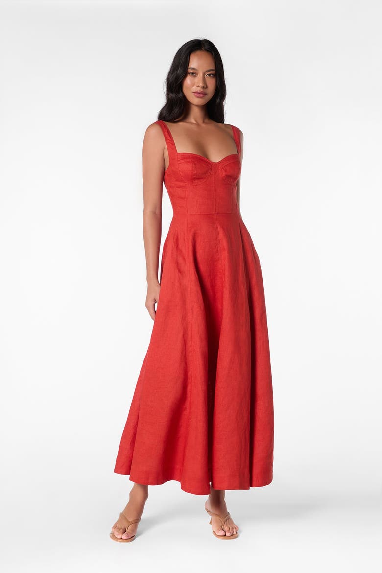 Anya Dress, Main, color, Paprika