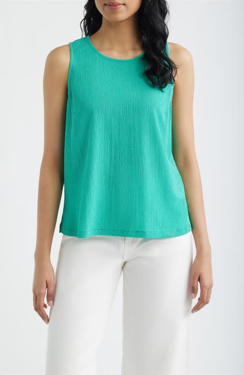 Crinkle A-Line Tank