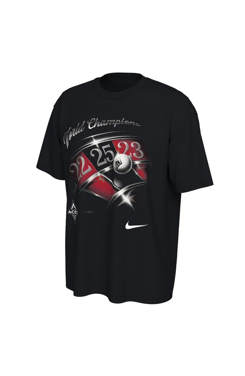 Nike Unisex Nike  Black Las Vegas Aces 2025 WNBA Finals Champions Celebration Elevated Premium T-Shirt, Alternate, color, Black