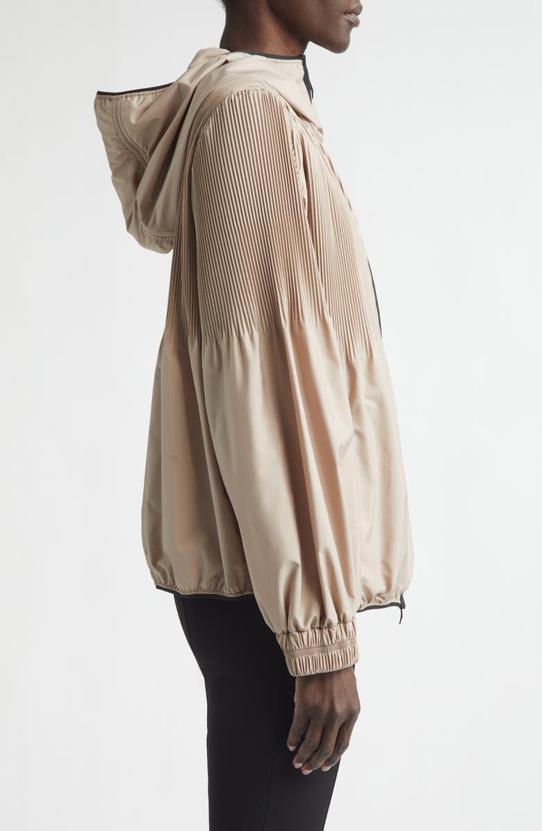 Moncler Anemone Hooded Jacket, Alternate, color, Neutral