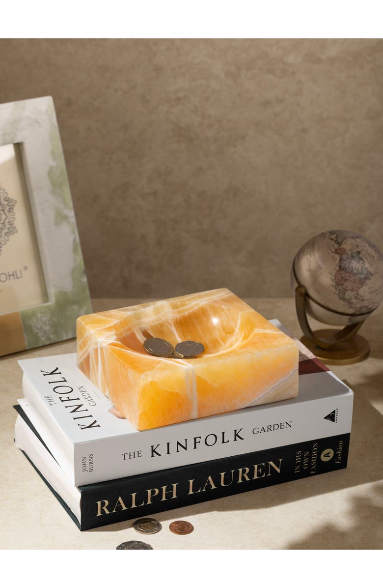 GAURI KOHLI Marigold Onyx Bowl - Small, Alternate, color, Orange