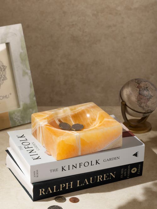 Gauri Kohli Marigold Onyx Bowl In Yellow