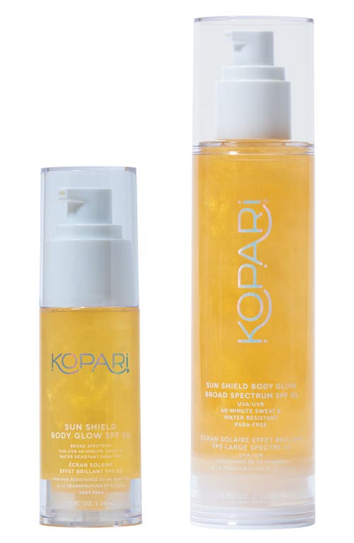 Kopari Sun Shield Body Glow Sunscreen SPF 50 Set $60 Value 