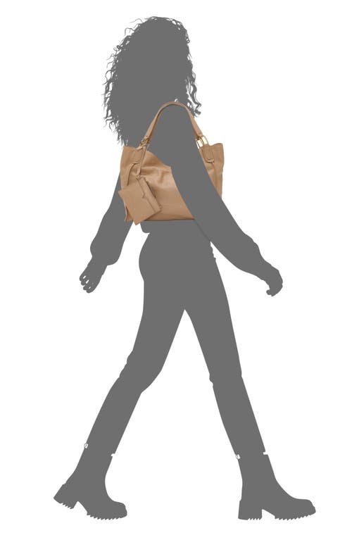 Vince Camuto Deena Embossed Leather Tote In Brown