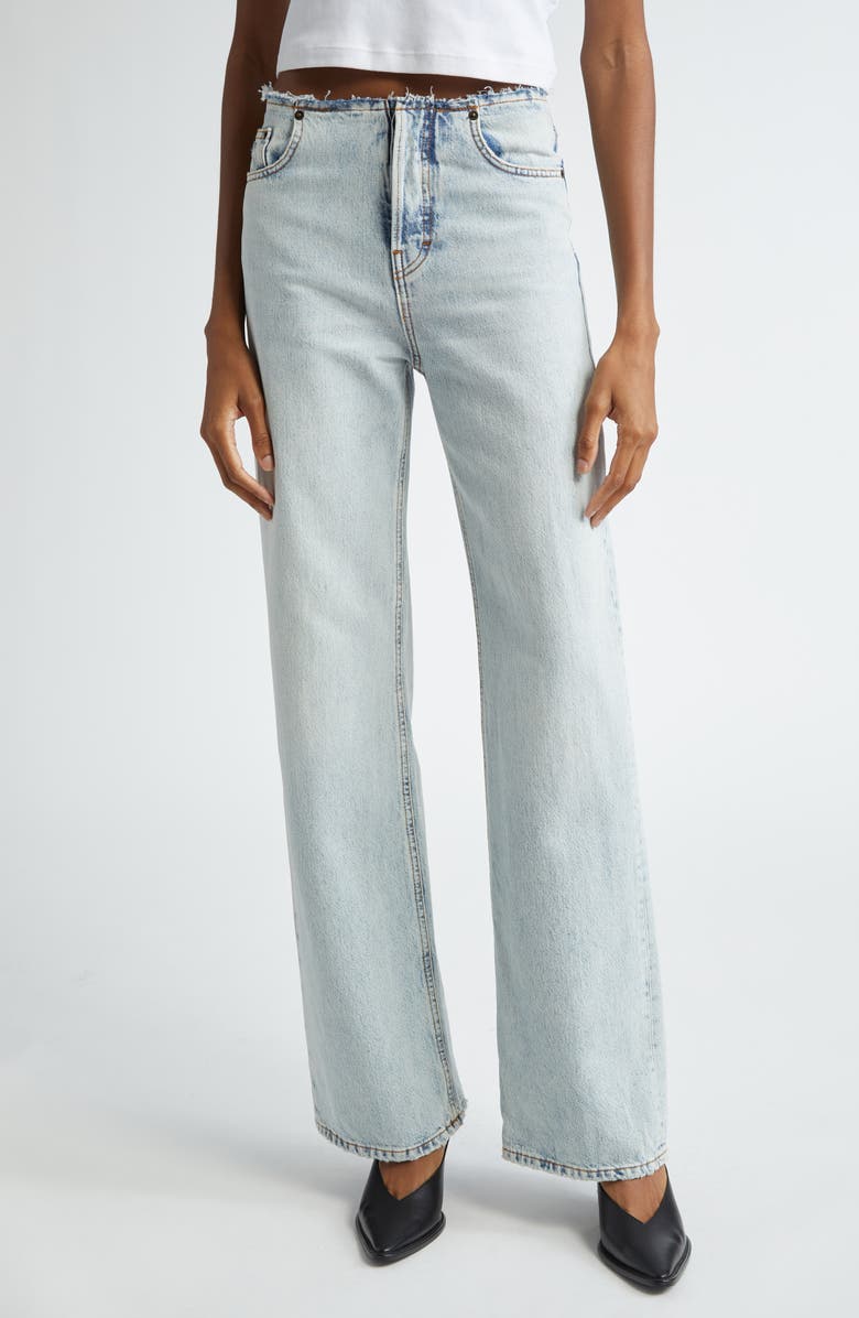 Haikure Korea Wide Flare Leg Jeans, Main, color,