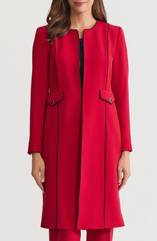 Kasper Corded Topper In Red